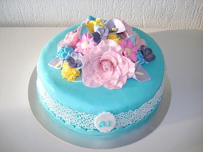 Flower cake - Cake by Biby's Bakery