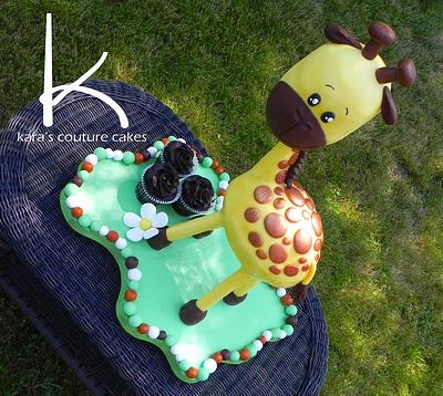 3D Sculpted, free-standing Giraffe - Cake by Kara Andretta - Kara's Couture Cakes