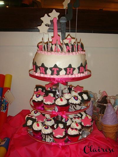Musical themed cupcake tower - Cake by AnnCriezl 