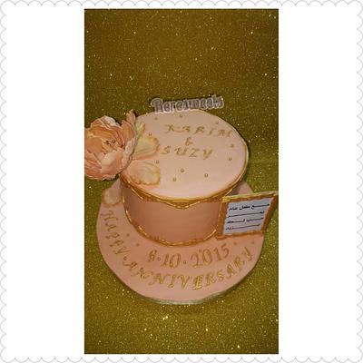 Anniversary cake - Cake by Rere_Sweets
