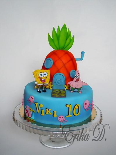 Spongebob - Cake by Derika