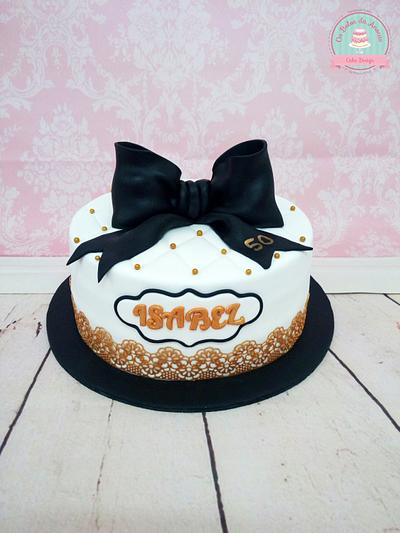 50th Birthday  - Cake by Ana Crachat Cake Designer 
