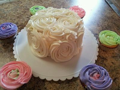 Rose Cake - Cake by Alecia