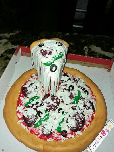Pizza cake - Cake by Rainbowcake