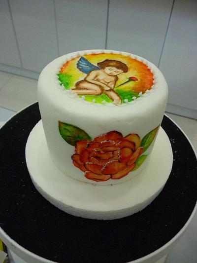 Edible Painting - Cake by Cherie Permalino