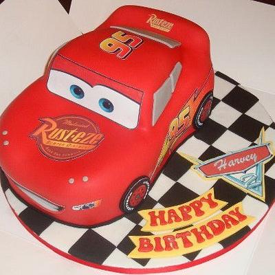 Lightening McQueen Cake - Cake by Busy Lizzies Cupcakes