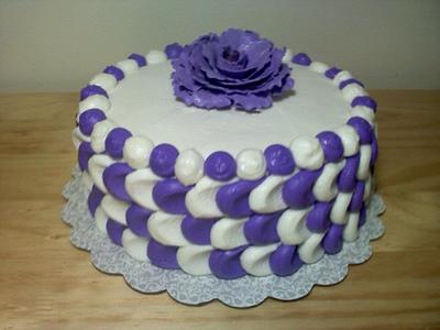 Purple. White - Cake by Kim