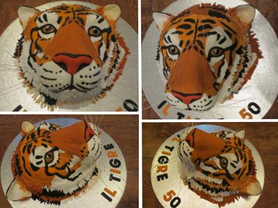 Tiger head - Cake by SweetMamaMilano