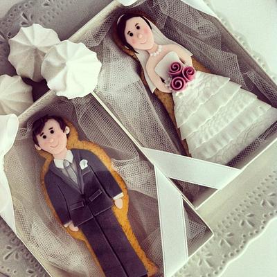 The Bride and the Groom Cookies - Cake by Bella's Bakery