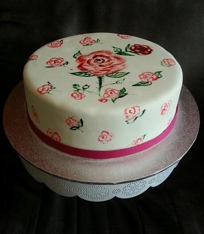 Vintage rose - Cake by Edelcita Griffin (The Pretty Nifty)