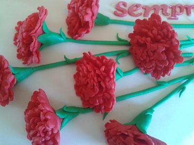 Carnation cake - Cake by Vera Santos