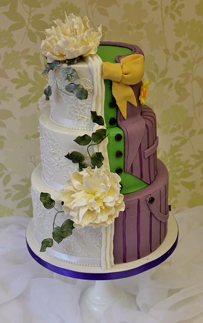 A cake of 2 Halves - Cake by Cakes o'Licious