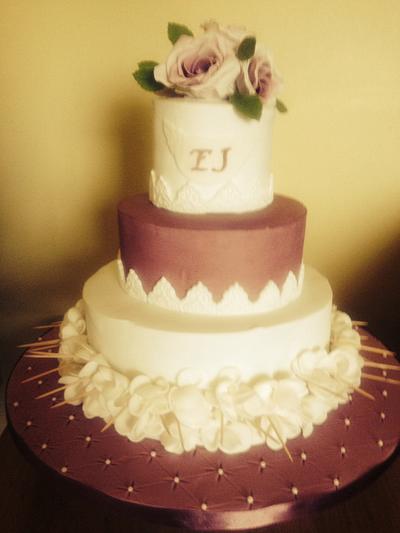 A wedding anniversary cake for a friend - Cake by maud
