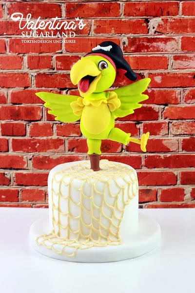 Pirate Parrot  - Cake by Valentina's Sugarland
