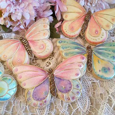 Butterflies 2 - Cake by Teri Pringle Wood