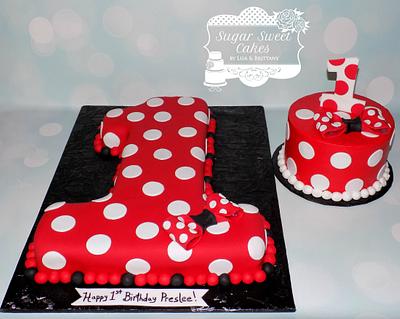 Minnie Mouse Number 1 - Cake by Sugar Sweet Cakes