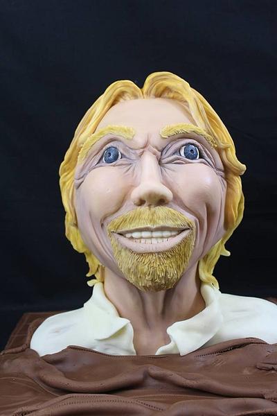 Richard Branson bust  - Cake by Dawn Butler 