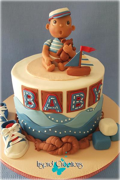 Sailor Boy Baby Shower - Cake by Willene Clair Venter