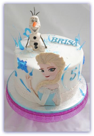 Elsa y Olaf - Cake by mary