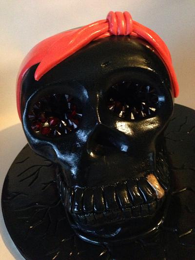 Rockabilly skull  - Cake by charmaine cameron