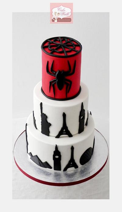Spiderman Theme Cake - Cake by Cakewalkuae