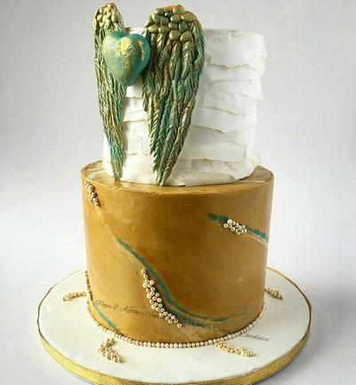 Winged Heart - Cake by Chanda Rozario
