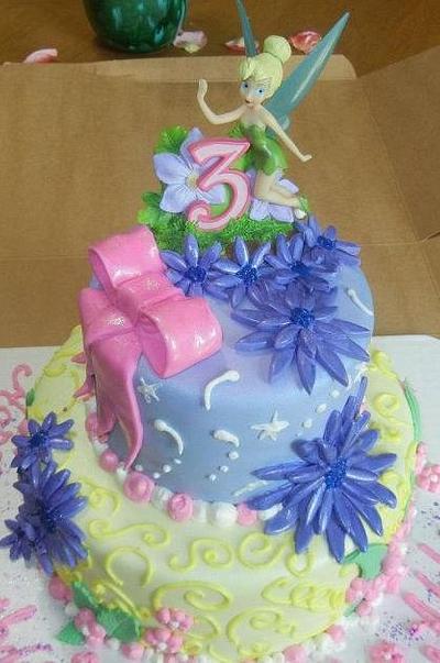 Tinkerbell Cake - Cake by SugarWhipped