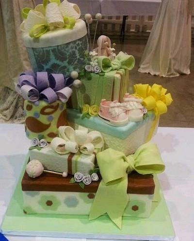 Stacked Gifts - Cake by Diana