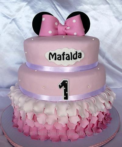 Minnie ears cake - Cake by CakesByPaula