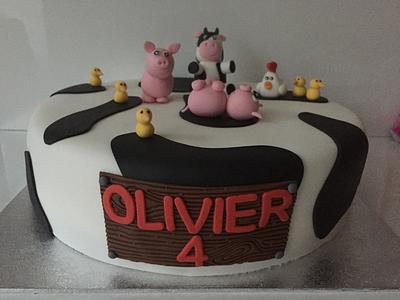 Farm animals - Cake by Shivanne