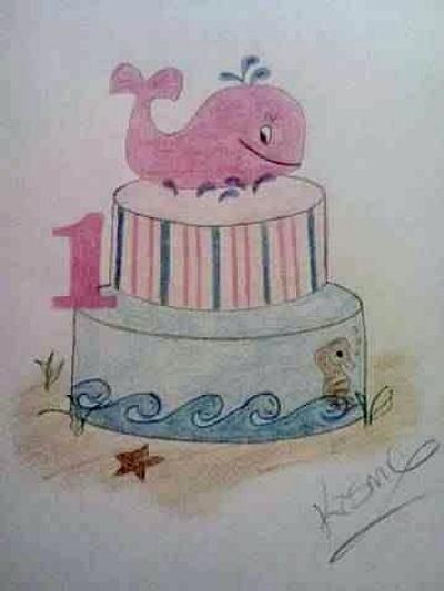 From Sketch to CAKE!  - Cake by Kosmic Custom Cakes