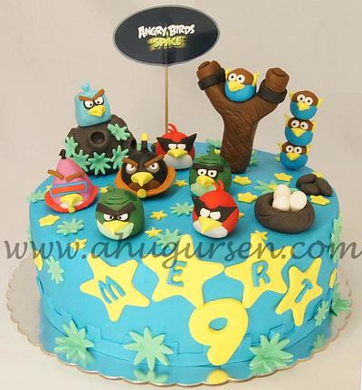 Angry Birds Space Cake  - Cake by ahugursen