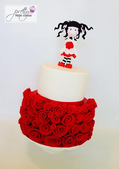 Roses are red xx - Cake by Rachel.... Pretty little cakes x