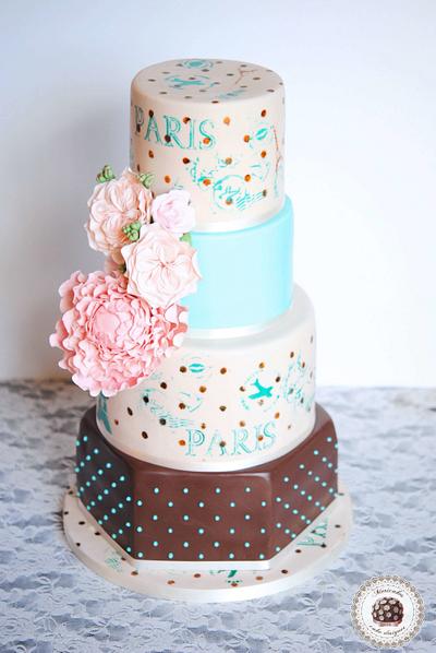 Mon Amour Wedding Cake by Mericakes  - Cake by Mericakes