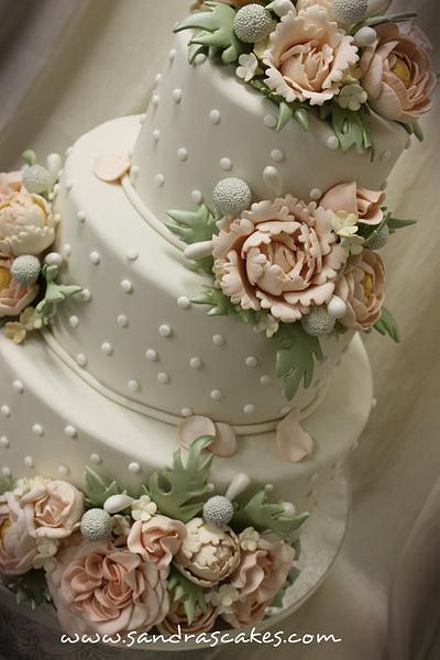 Romantic Wedding Cake - Cake by Sandrascakes