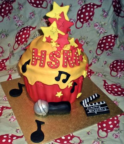 high school musical giant cupcake  - Cake by Time for Tiffin 