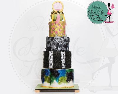 Modern Art Cake - Cake by sheingscakemeaway