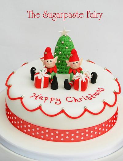 Christmas Elves - Cake by The Sugarpaste Fairy