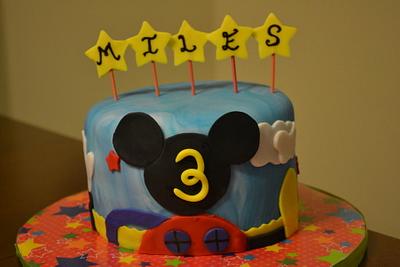 Mickey mouse play house cake  - Cake by Cakesbylala