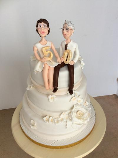 50 wedding anniversary! - Cake by Cinta Barrera