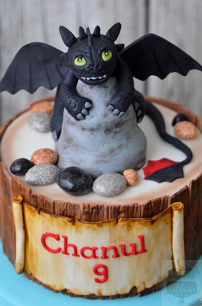 'How to train your dragon' cake - Cake by designed by mani