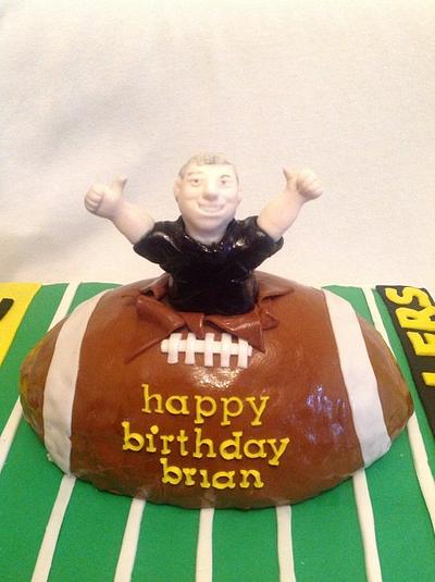 Football cake - Cake by Linnquinn