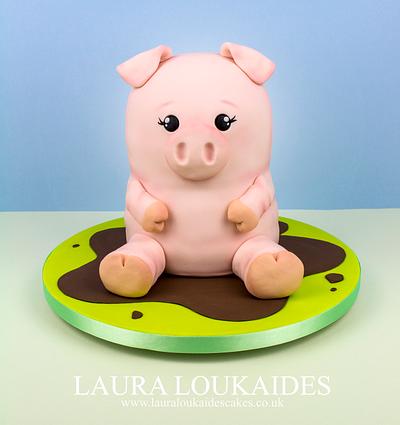 Truffles the Pig - Cake by Laura Loukaides