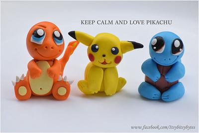Pikachu and friends cake toppers - Cake by Divya Haldipur