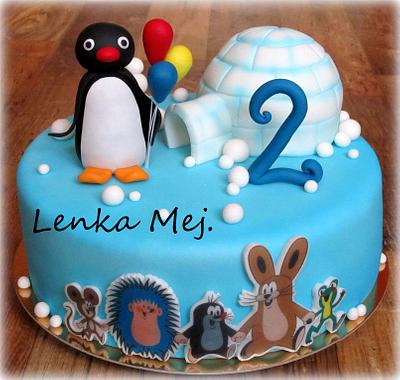 Pingu and czech Krteček with friends - Cake by Lenka