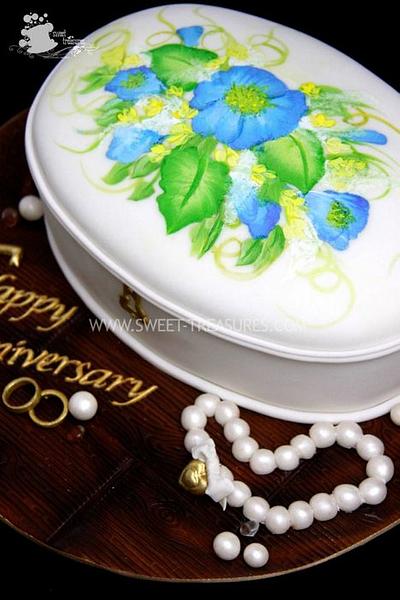 Hand-painted Jewelry Box - Cake by Sweet Treasures (Ann)
