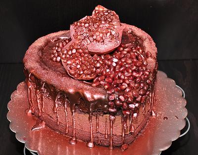 granaatappel dark cake - Cake by Crema pasticcera by Denitsa Dimova