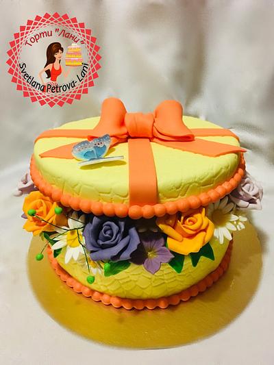Box with flowers - Cake by Lani