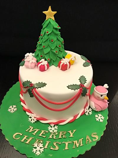 Christmas Day  - Cake by Myhomemadesugarcraft