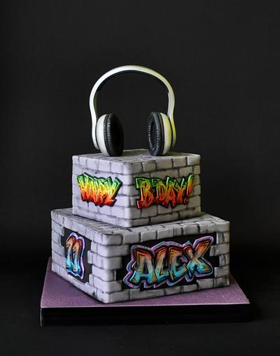 Graffiti cake - Cake by ArchiCAKEture